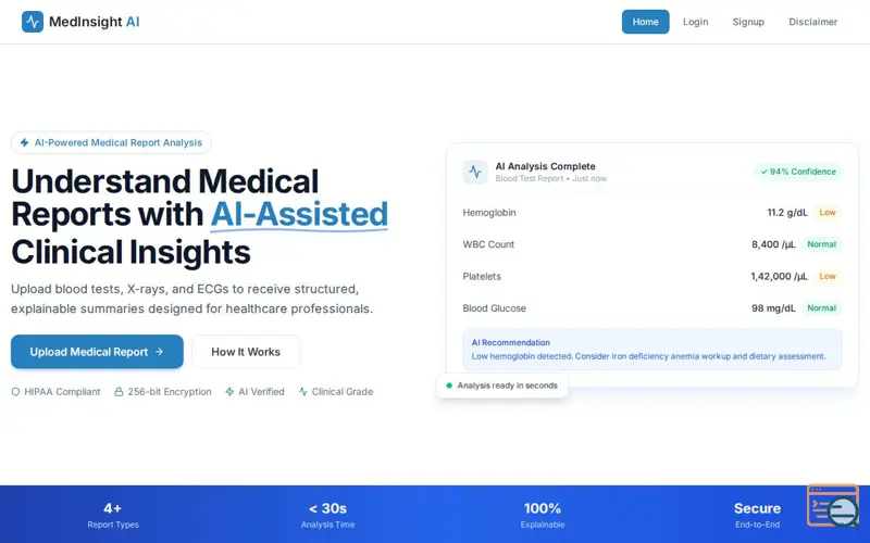 Screenshot of Medinsight-assist