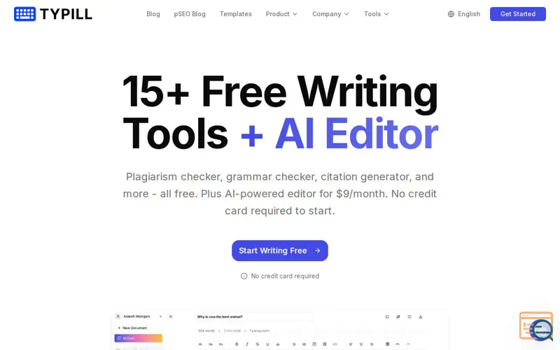 Screenshot of Typill