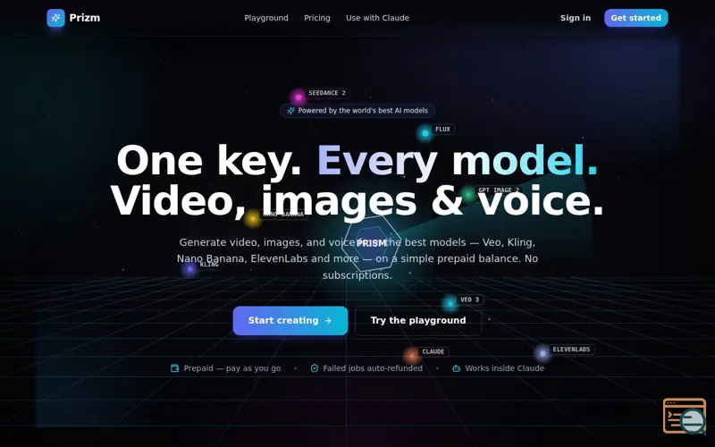 Screenshot of Prizm