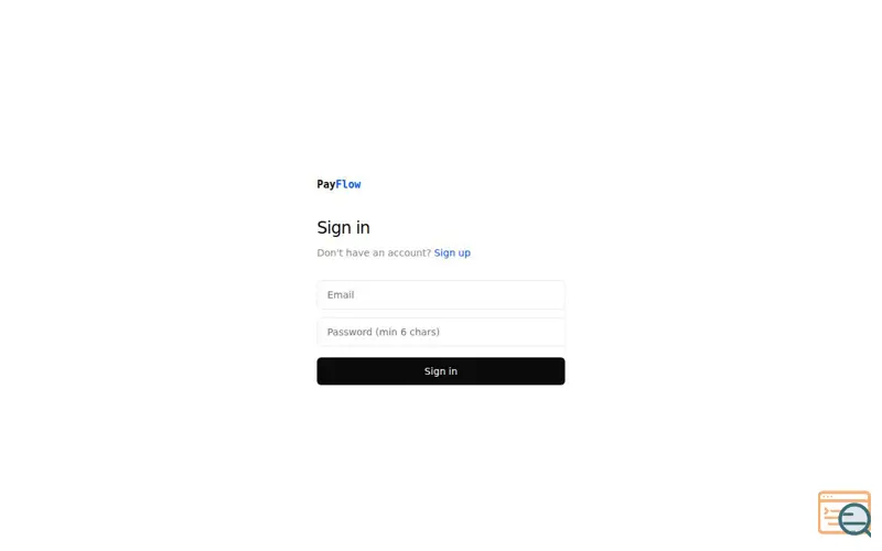 Screenshot of PayFlow — Get paid on time