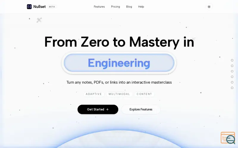 Screenshot of Nullset