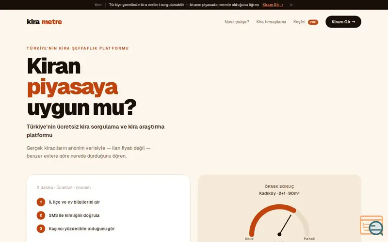 Screenshot of KiraMetre