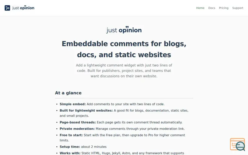 Screenshot of Just Opinion