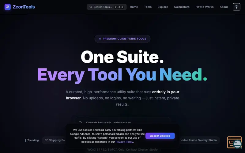 Screenshot of ZeonTools
