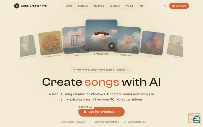 Screenshot of Song Creator Pro