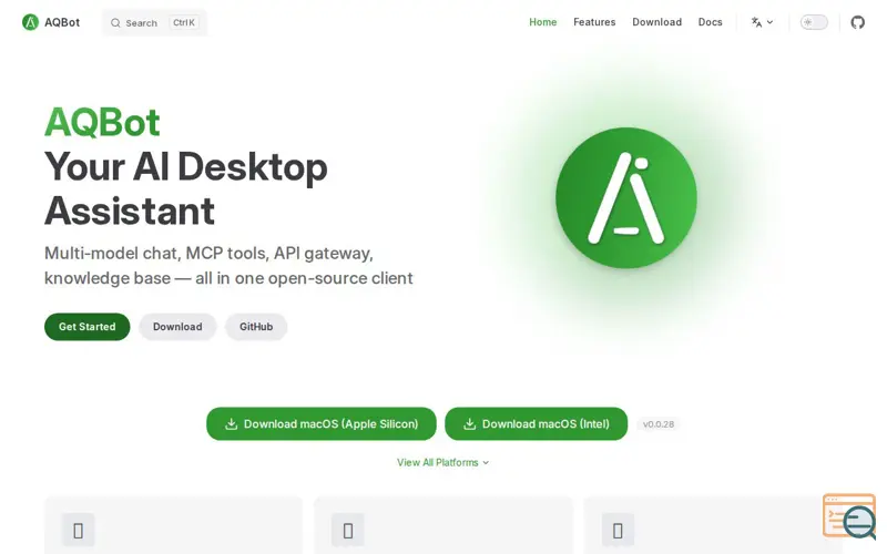 Screenshot of AQBot