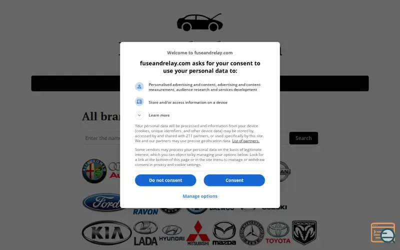 Screenshot of FuseAndRelay.com, a launch using Mail.ru Top Counter