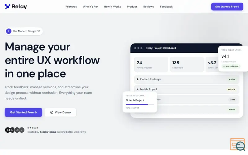 Screenshot of Relay