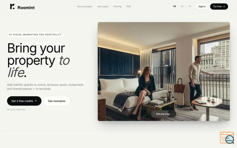 Screenshot of Roomint