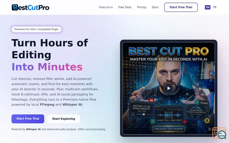 Screenshot of Best Cut Pro, a launch using Plesk