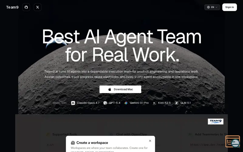Screenshot of Team9
