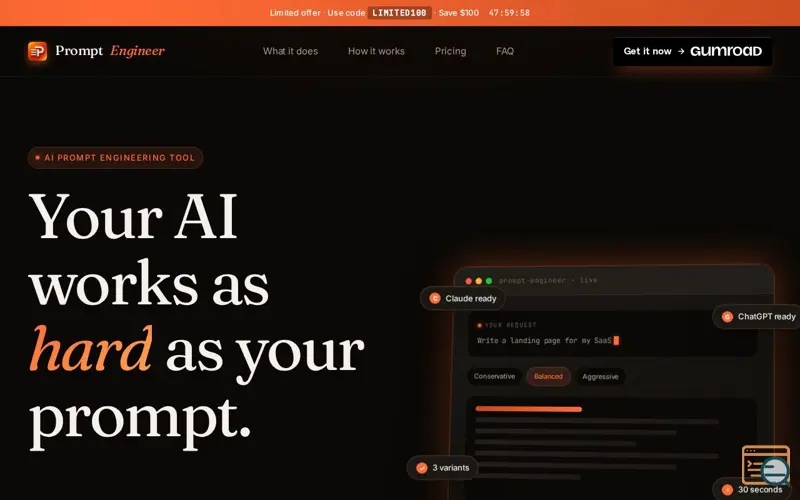 Screenshot of Prompt Engineer