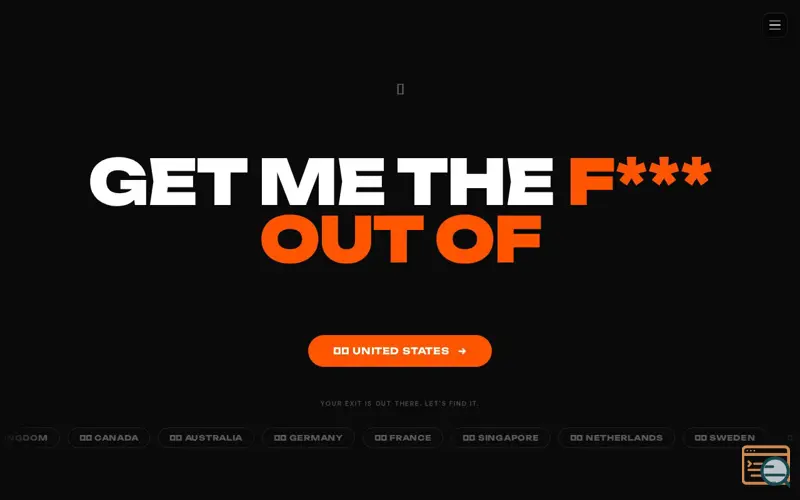 Screenshot of Get Me The F*** Out Of