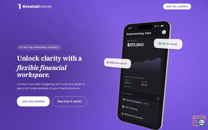 Screenshot of Threshold – Your Financial Operating System