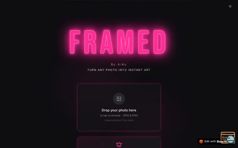 Screenshot of Framed by AiKo