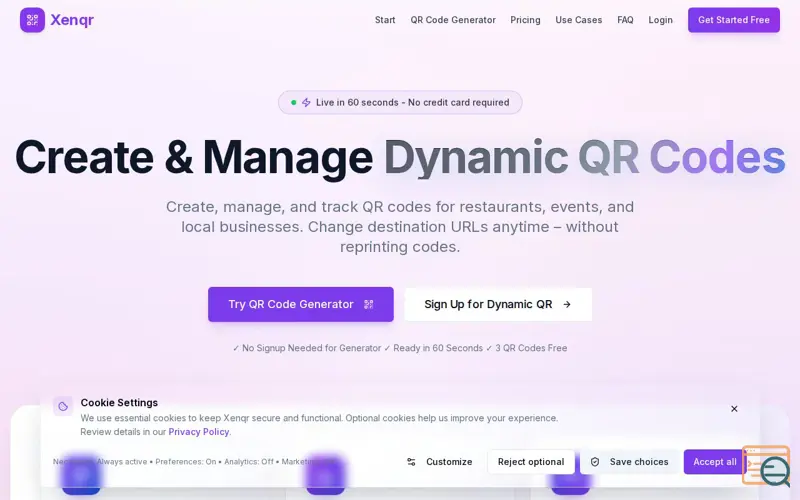 Screenshot of Xenqr
