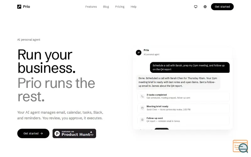 Screenshot of Prio