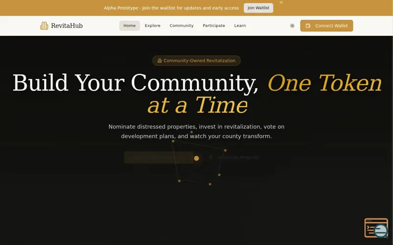 Screenshot of RevitaHub