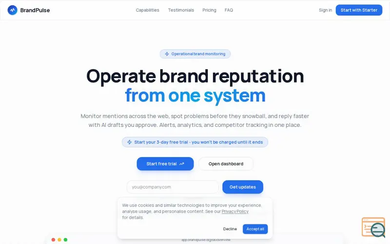 Screenshot of BrandPulse