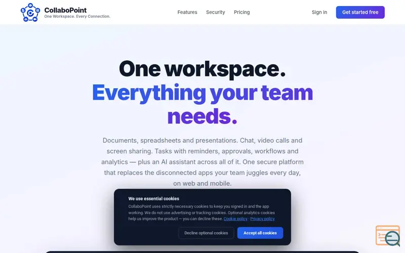 Screenshot of CollaboPoint
