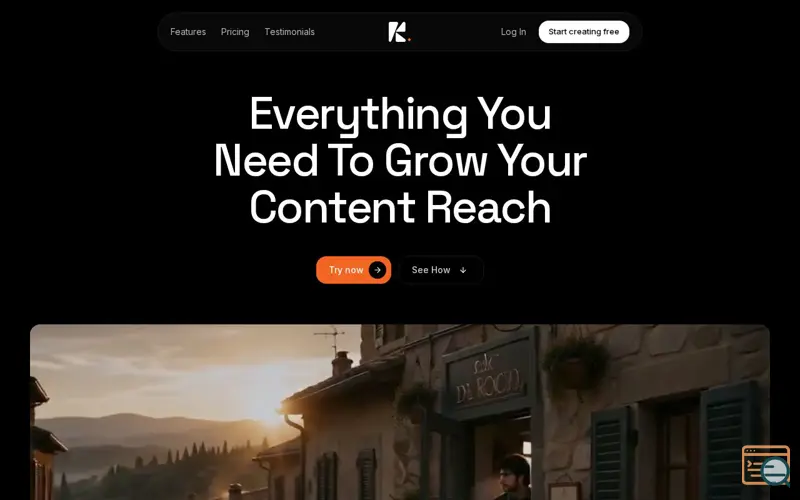 Screenshot of Kelolako - AI-powered tools for content creators