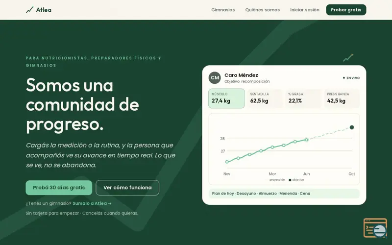 Screenshot of Atlea