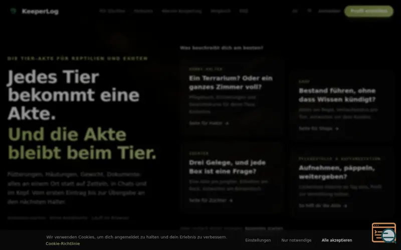 Screenshot of KeeperLog