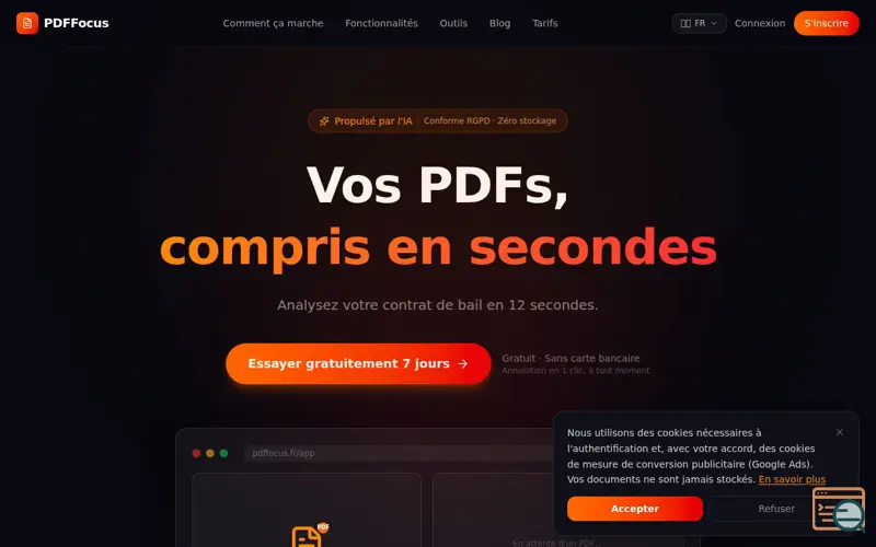 Screenshot of PDFFocus