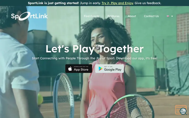 Screenshot of SportLink