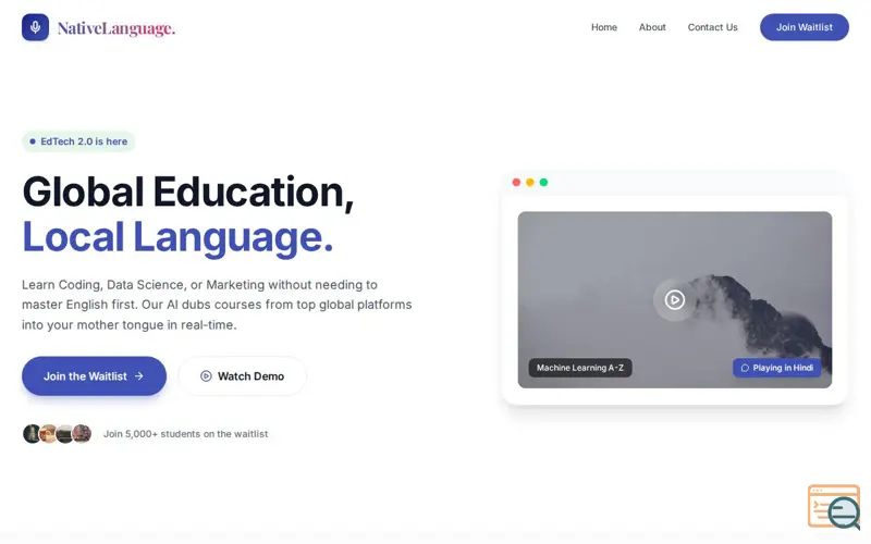 Screenshot of NativeLanguage