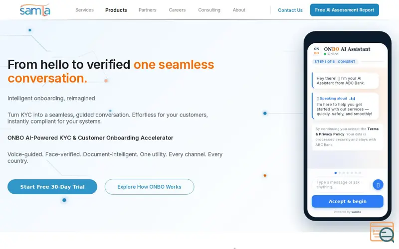 Screenshot of ONBO