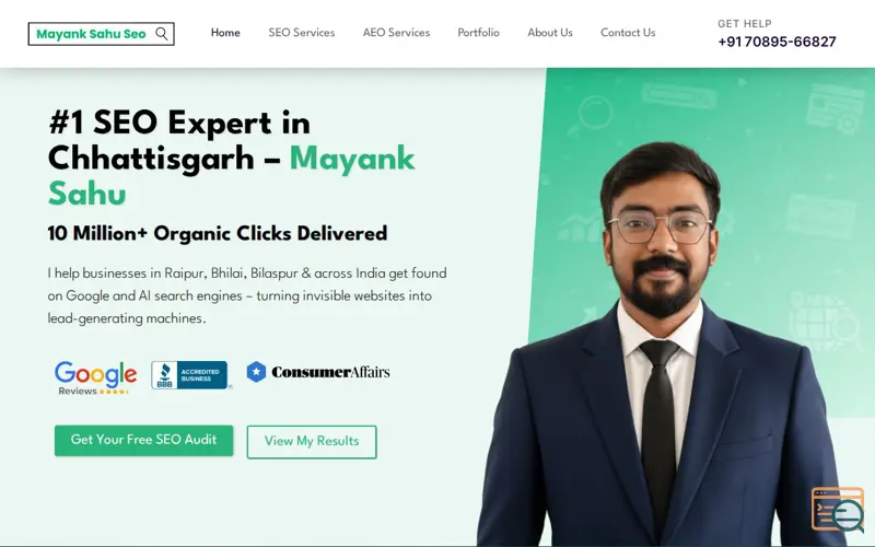 Screenshot of exploremayank.in