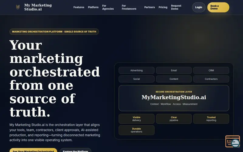 Screenshot of My Marketing Studio | Client Review & Marketing Delivery Platform
