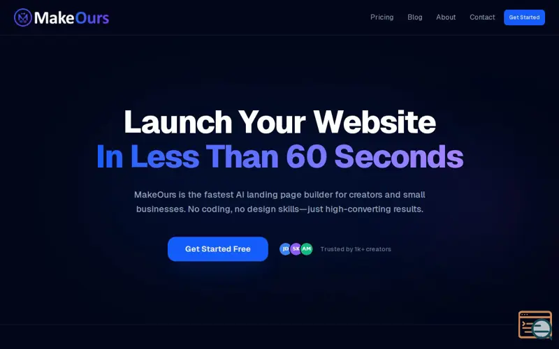 Screenshot of MakeOurs