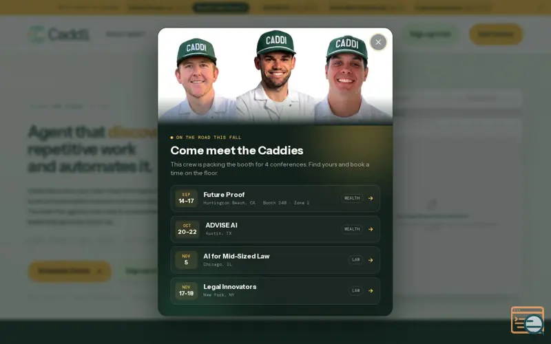 Screenshot of Caddi