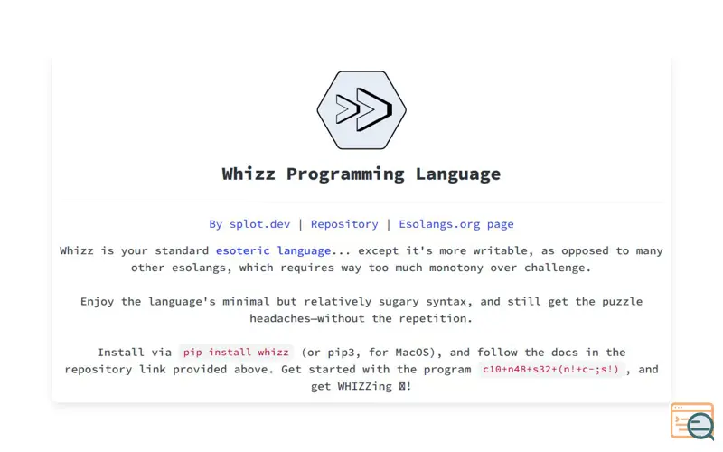 Screenshot of Whizz