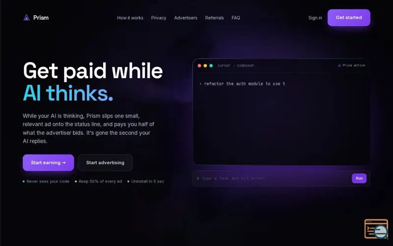 Screenshot of Prism