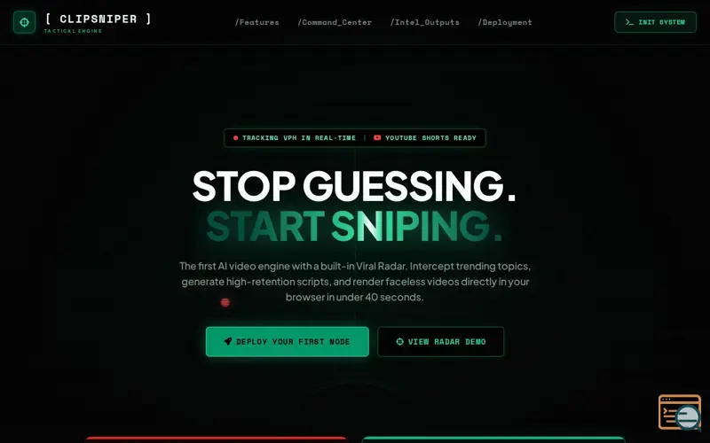 Screenshot of clipsniper