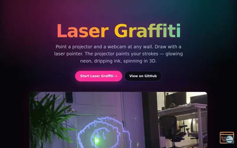 Screenshot of Laser Graffiti