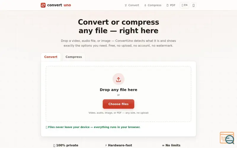 Screenshot of ConvertUno