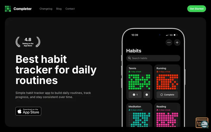 Screenshot of Habit Tracker - Completer