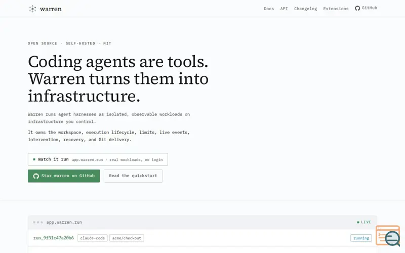 Screenshot of Warren