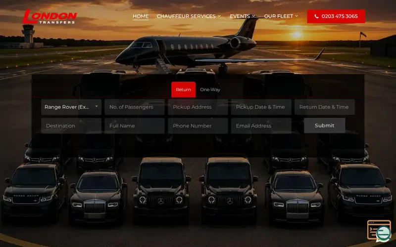 Screenshot of London Transfers