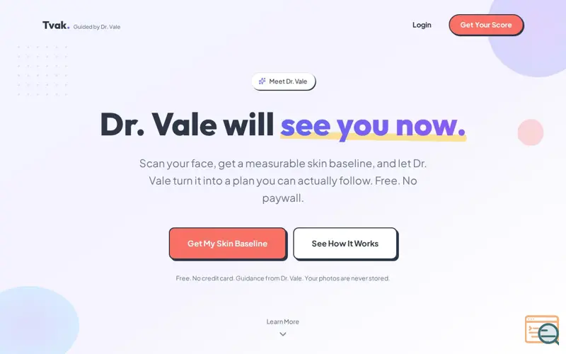Screenshot of Tvak.ai