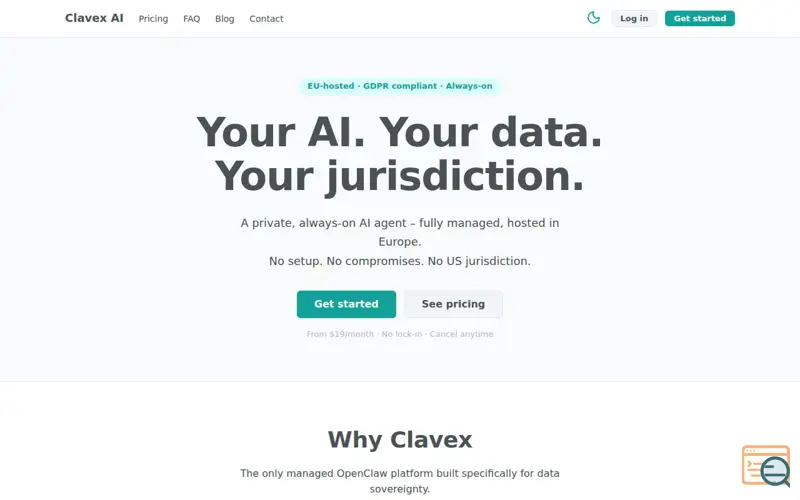 Screenshot of Clavex AI