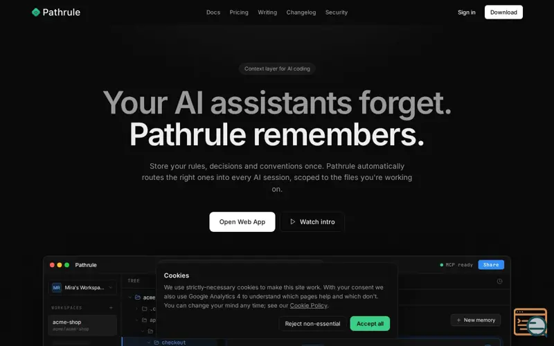 Screenshot of Pathrule