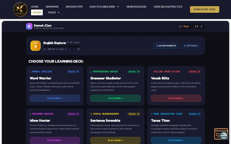 Screenshot of Englishhubplus