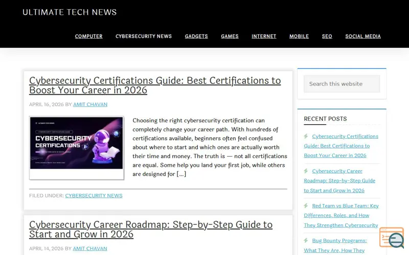 Screenshot of Complete Cybersecurity Guide 2026