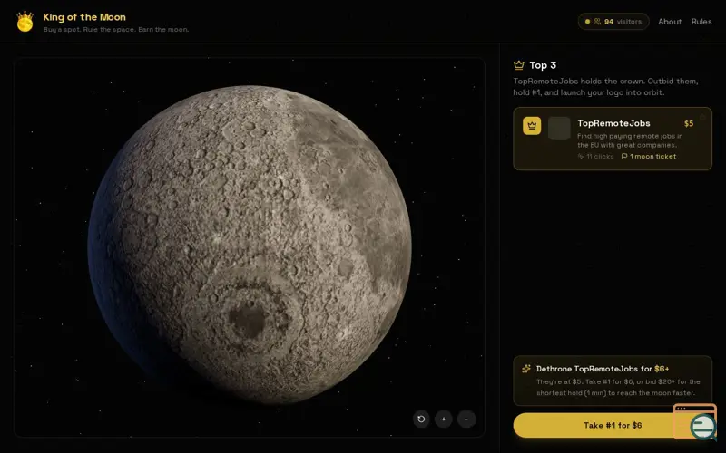 Screenshot of King of the Moon