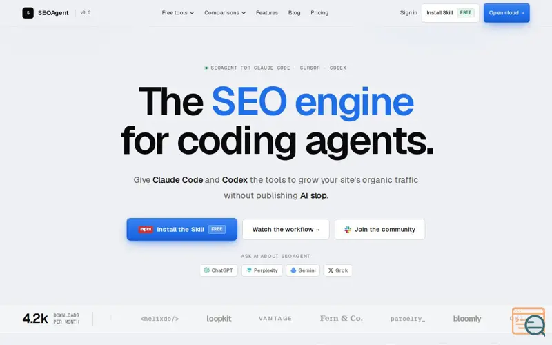 Screenshot of SEOAgent